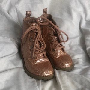 Pink little girl boots